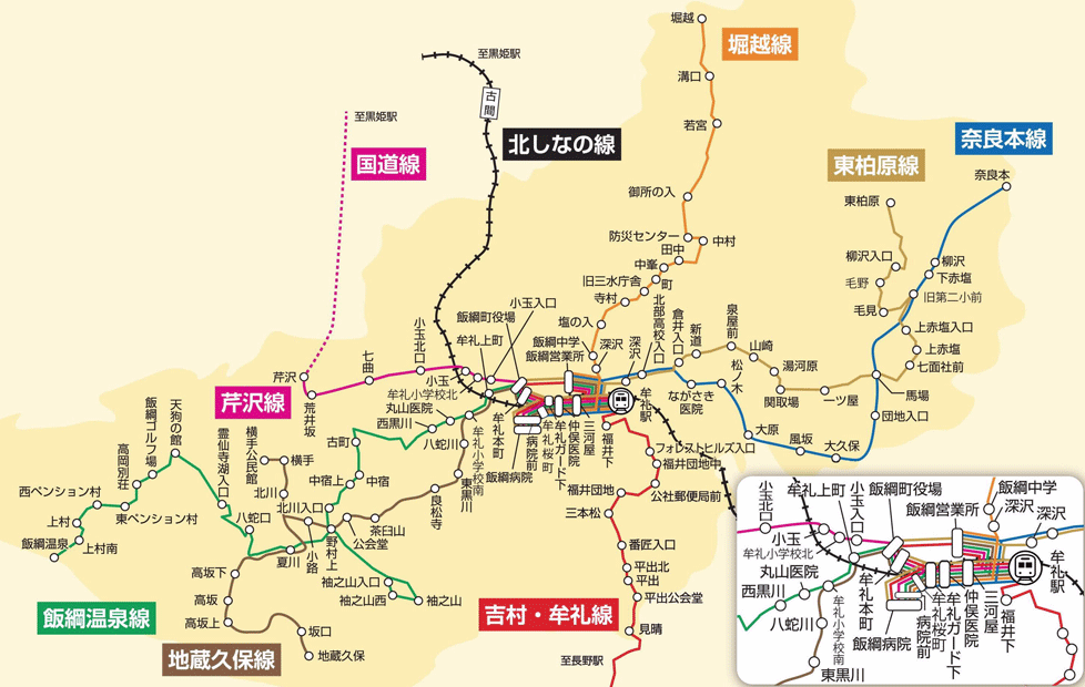 路線バス　路線図